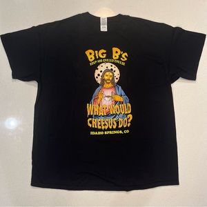 Men’s XL What Would Cheesus Do tshirt Big Bs Soup and Grilled CO